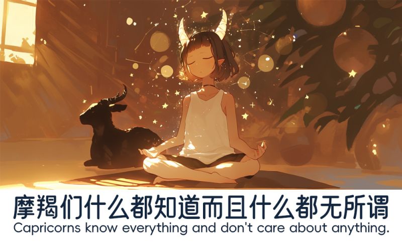 摩羯们的豁然态度