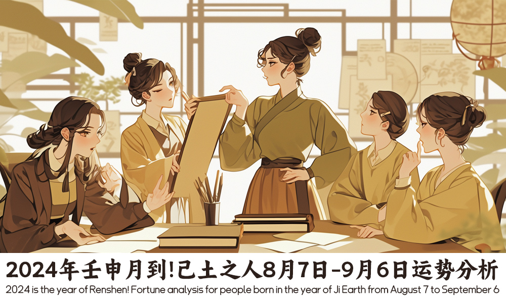 2024年壬申月到！己土之人8月7日-9月6日运势分析