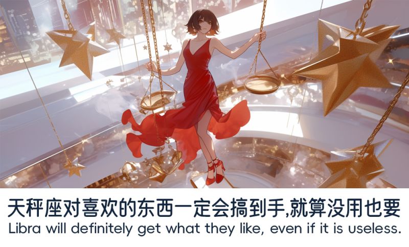 天秤座对喜欢的东西一定会搞到手