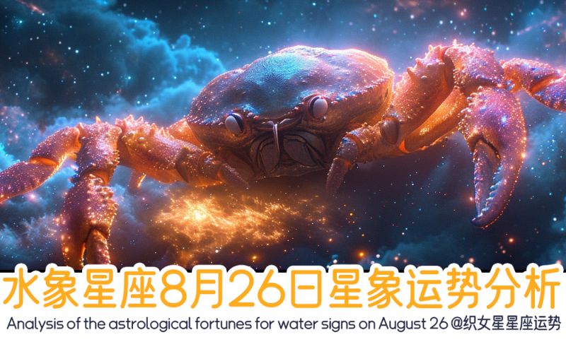 水象星座8月26日星象运势分析包括星象