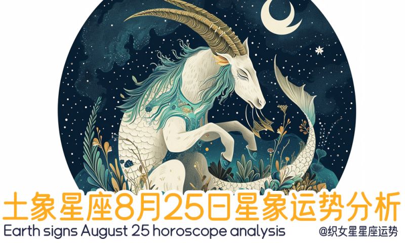 土象星座8月25日星象运势分析包括星象