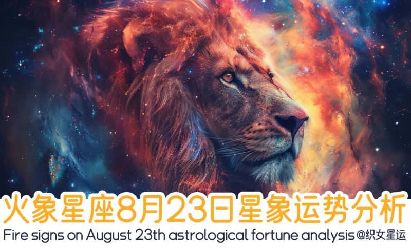 火象星座8月23日星象运势分析包括星象
