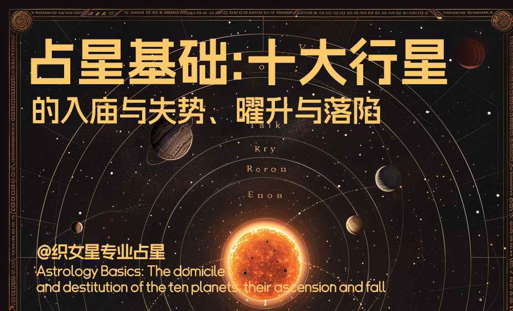 占星基础：十大行星的入庙与失势、曜升与落陷