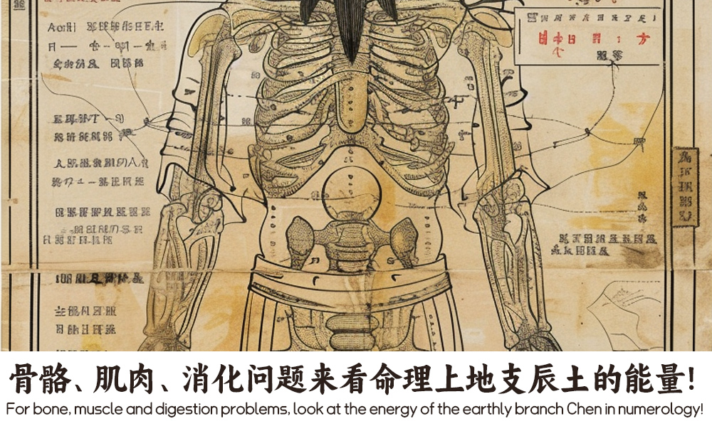 骨骼、肌肉、消化问题来看命理上地支辰土的能量！