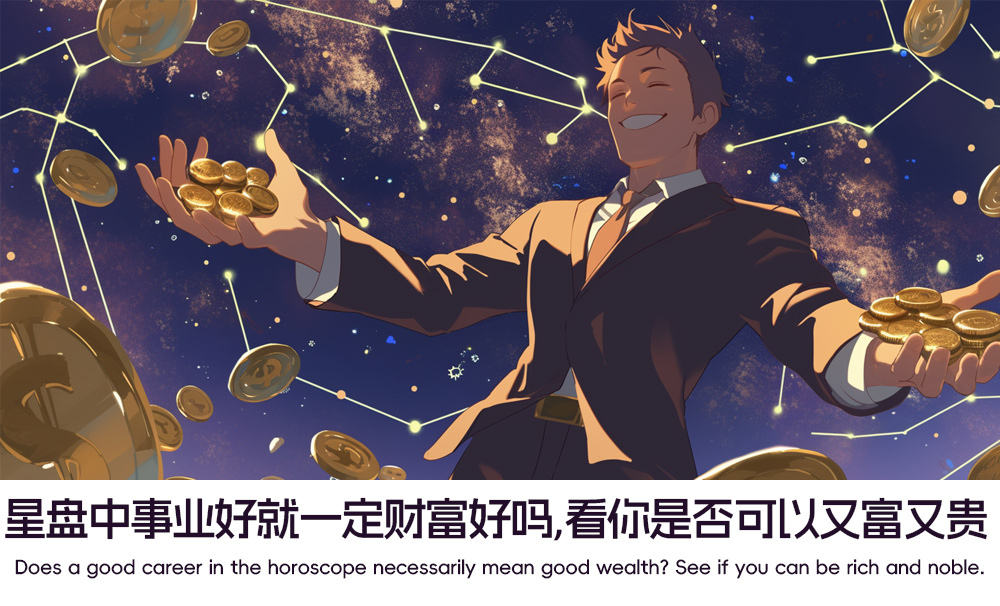 星盘中事业好就一定财富好吗?看你是否可以又富又贵。