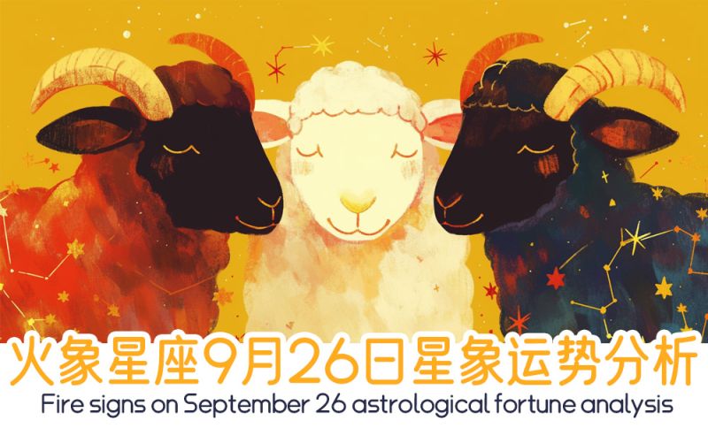 火象星座9月26日星象运势分析包括星象