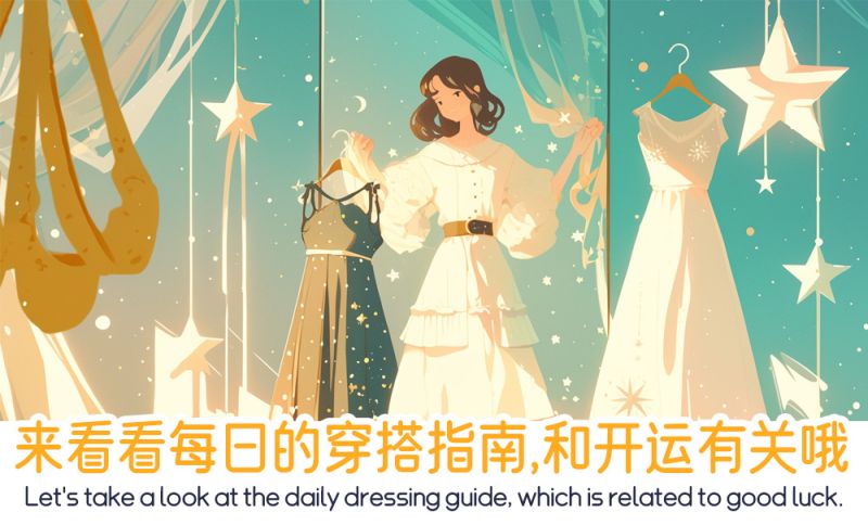 来看看每日的穿搭指南，和开运有关哦（10.30）