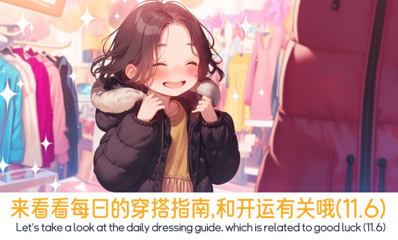 来看看每日的穿搭指南