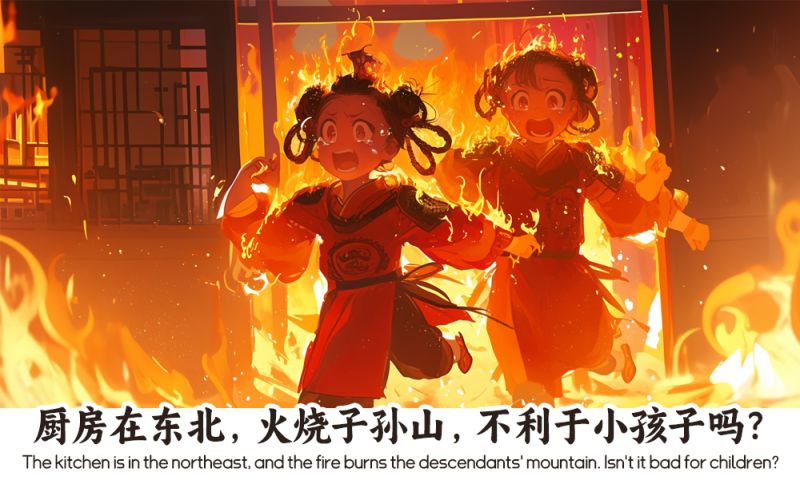 厨房在东北