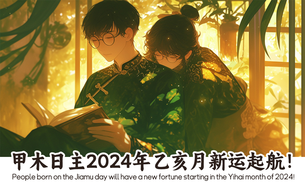 甲木日主2024年乙亥月新运起航！2024甲辰年11.7-12.5身强身弱运程！