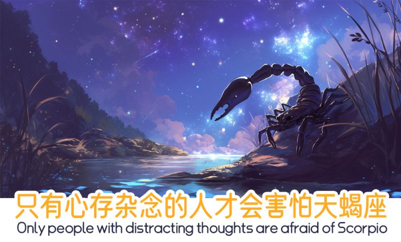只有心存杂念的人才会讨厌天蝎座