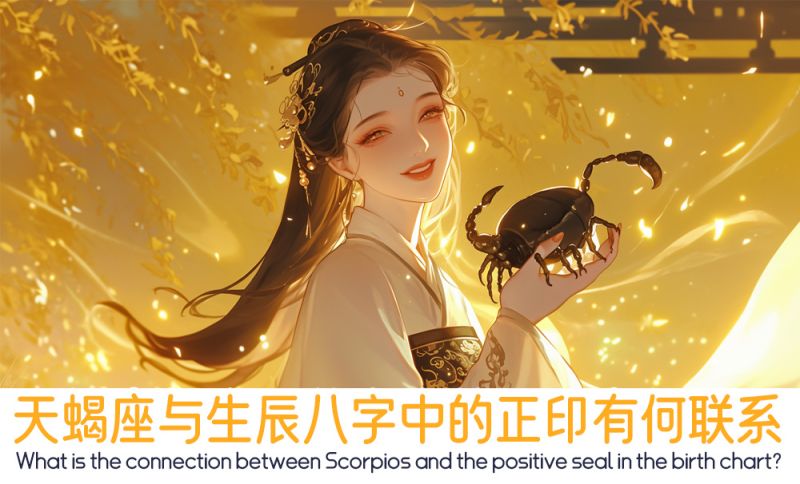 天蝎座与生辰八字中的正印