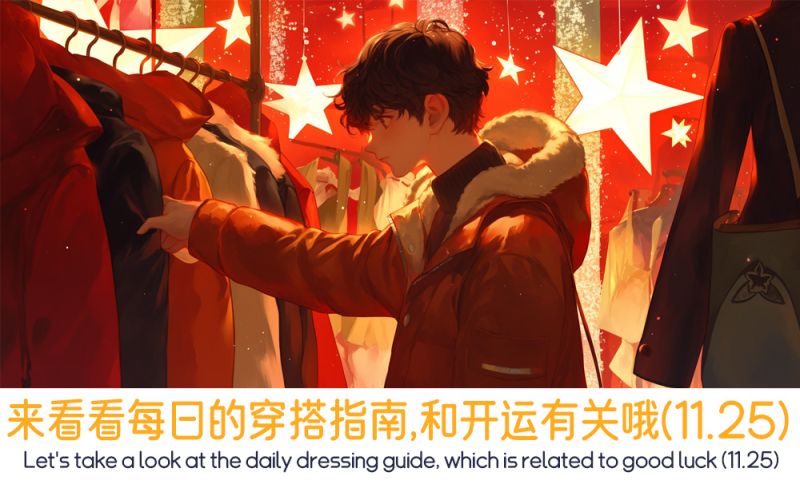 来看看每日的穿搭指南