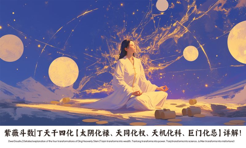 丁天干四化【太阴化禄、天同化权、天机化科、巨门化忌】