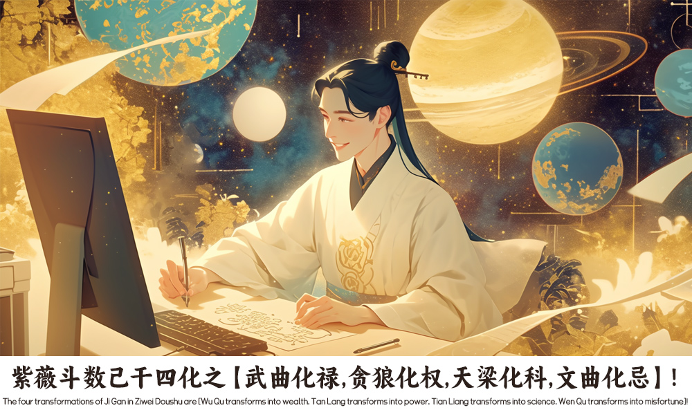 紫薇斗数己干四化之【武曲化禄,贪狼化权,天梁化科,文曲化忌】！