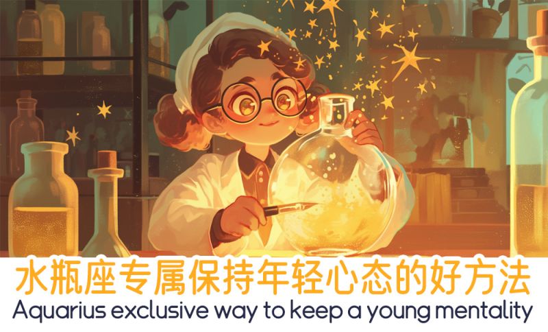 水瓶座年轻心态的好方法