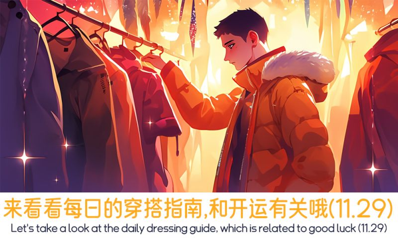 来看看每日的穿搭指南