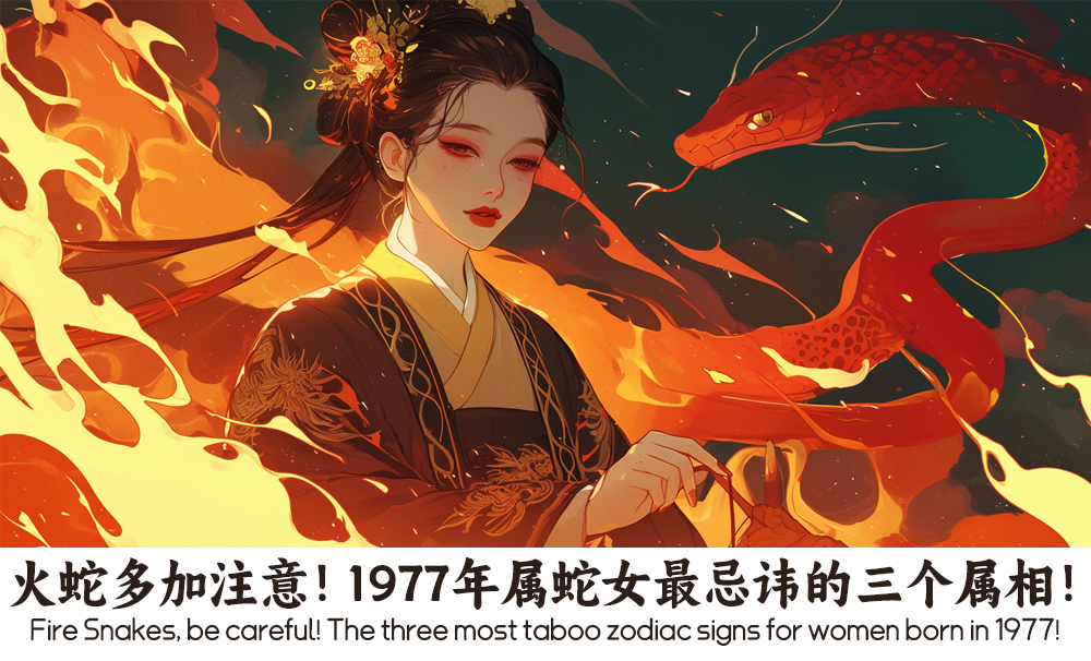 火蛇多加注意！1977年属蛇女最忌讳的三个属相！