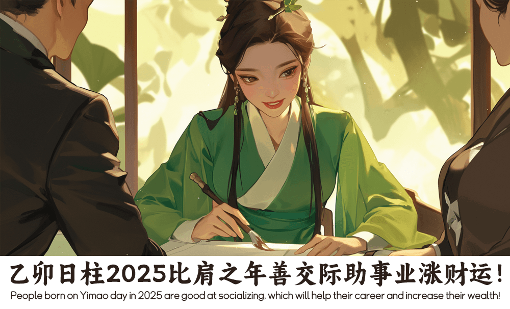 乙卯日柱2025比肩之年善交际助事业涨财运！