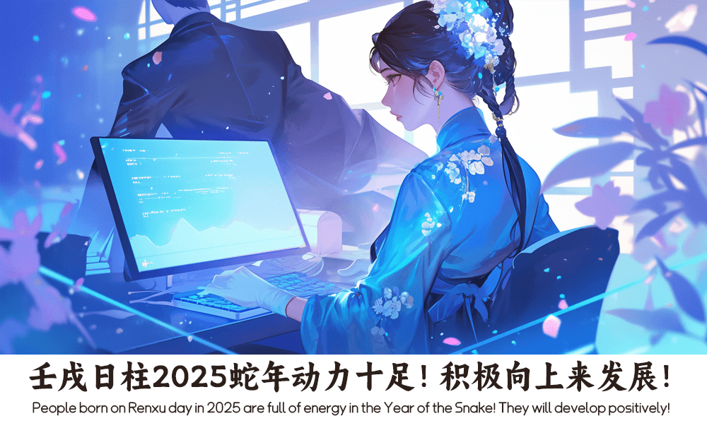 壬戌日柱2025蛇年动力十足！积极向上来发展！