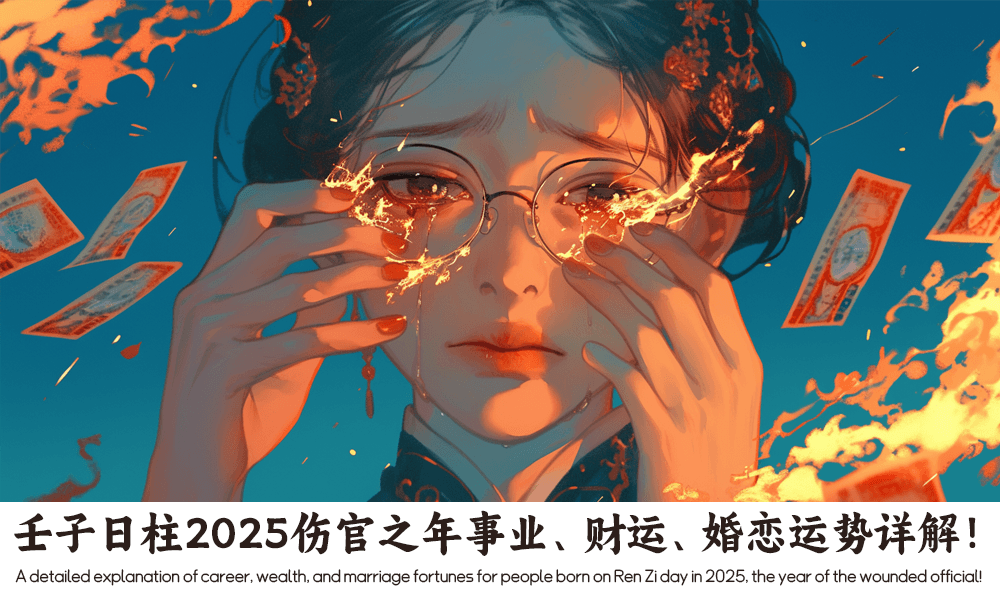 壬子日柱2025伤官之年事业、财运、婚恋运势详解！