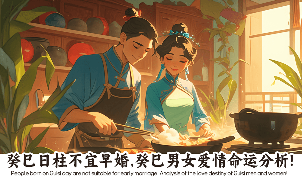 癸巳日柱不宜早婚，癸巳男女爱情命运分析！