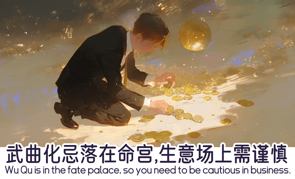 武曲化忌落在命宫，生意场上需谨慎