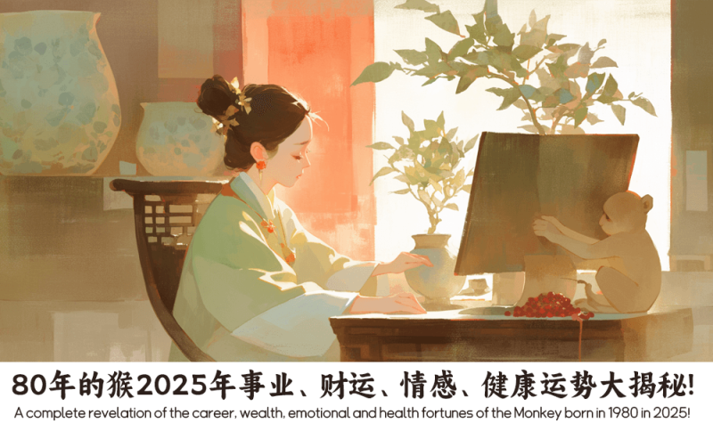 80年的2025年猴事业、财运、情感、健康