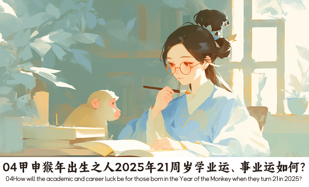 04甲申猴年出生之人2025年21周岁学业运、事业运如何？