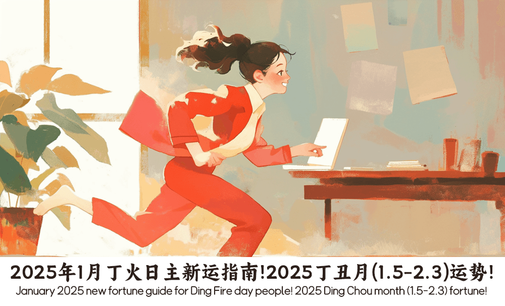 2025年1月丁火日主新运指南！2025丁丑月（1.5-2.3）运势！