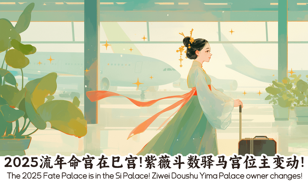 2025流年命宫在巳宫！紫薇斗数驿马宫位主变动！