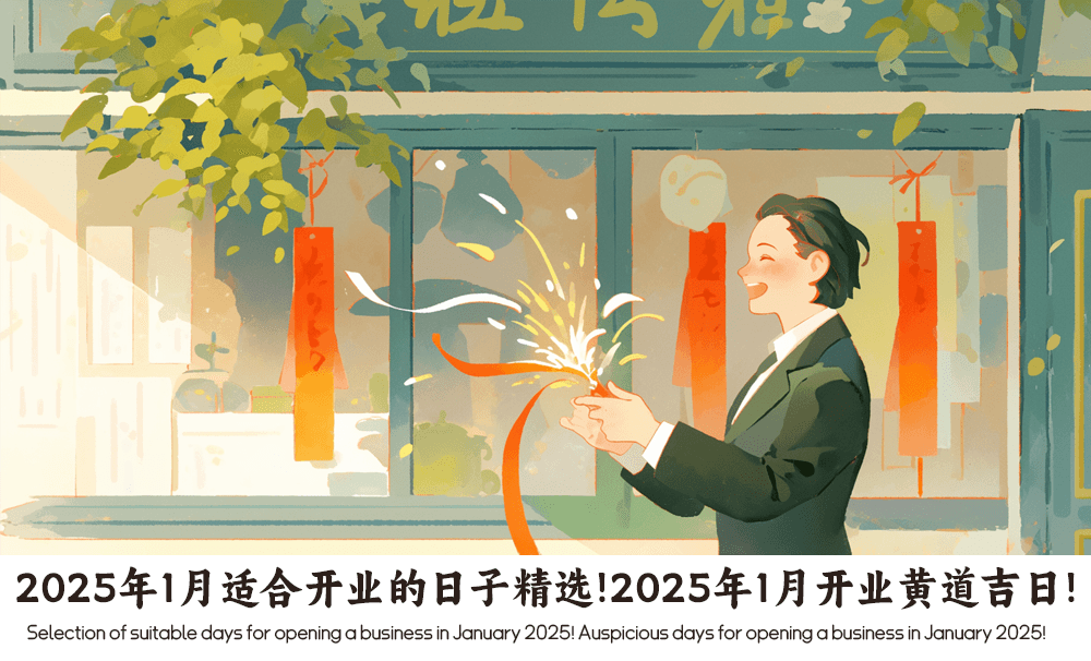 2025年1月适合开业的日子精选！2025年1月开业黄道吉日!