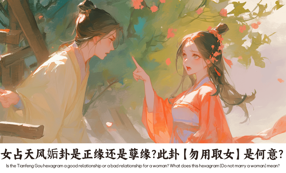 女占天风姤卦是正缘还是孽缘？此卦【勿用取女】是何意？