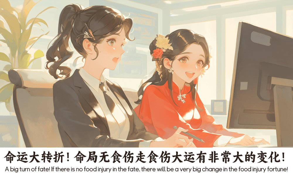命运大转折！命局无食伤走食伤大运有非常大的变化！