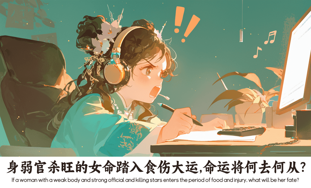 身弱官杀旺的女命踏入食伤大运，命运将何去何从？