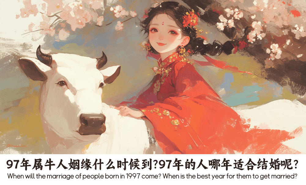 97年属牛人姻缘什么时候到？97年的人哪年适合结婚呢？