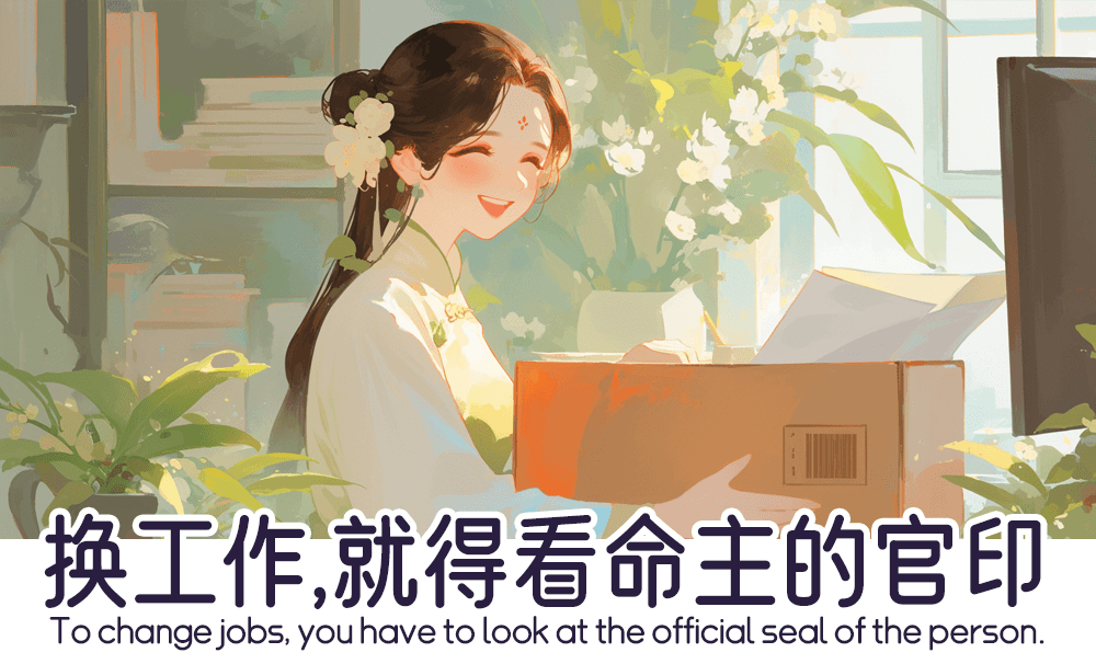 换工作，就得看命主的官印