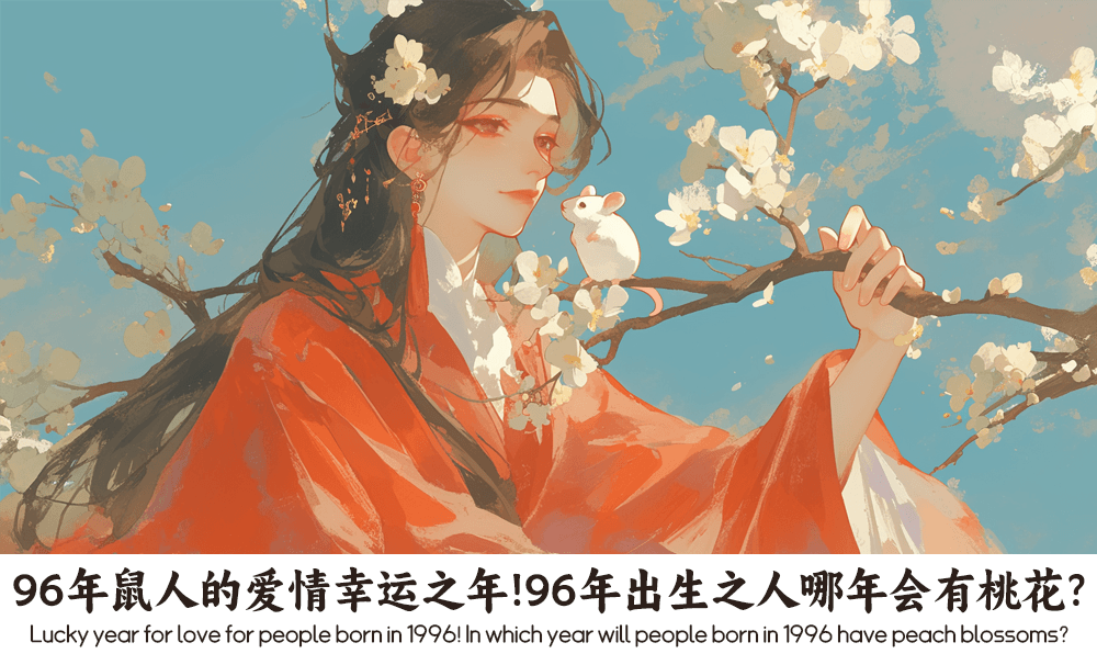 96年鼠人的爱情幸运之年！96年出生之人哪年会有桃花？