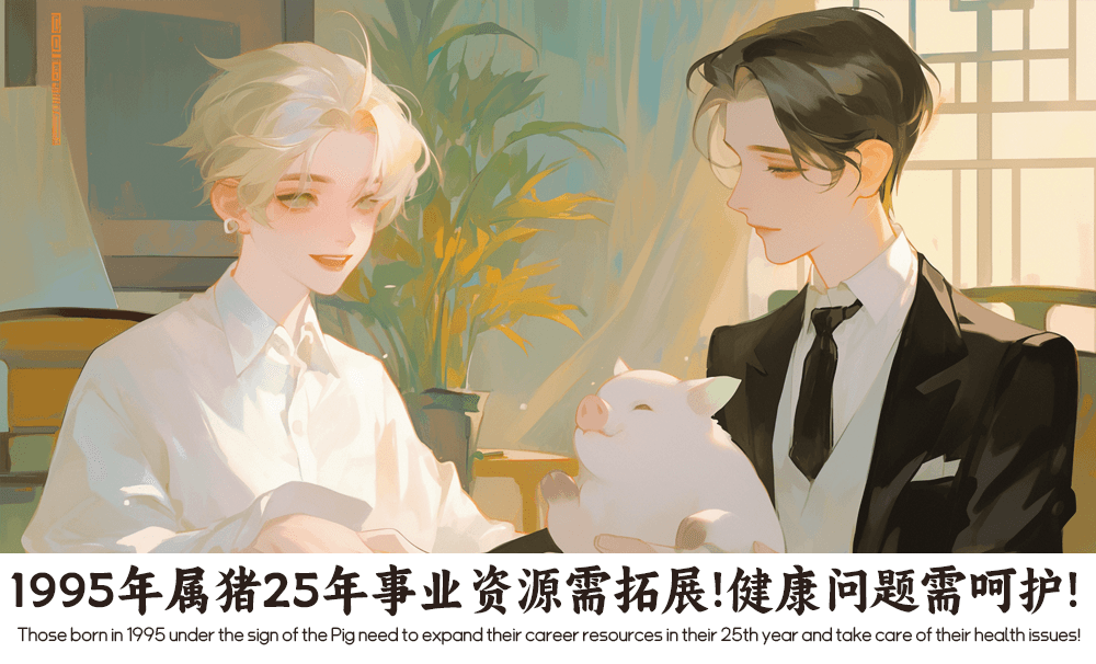 1995年属猪25年事业资源需拓展！健康问题需呵护！