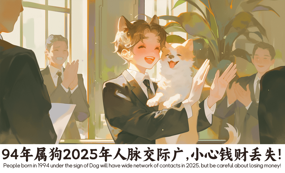 94年属狗2025年人脉交际广，小心钱财丢失！