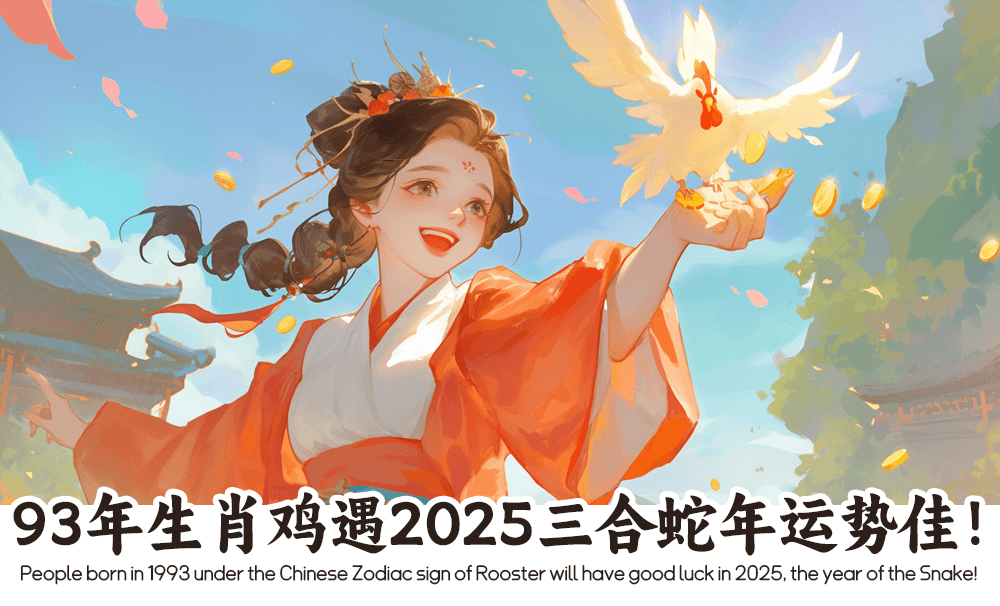 93年生肖鸡遇2025三合蛇年运势佳！