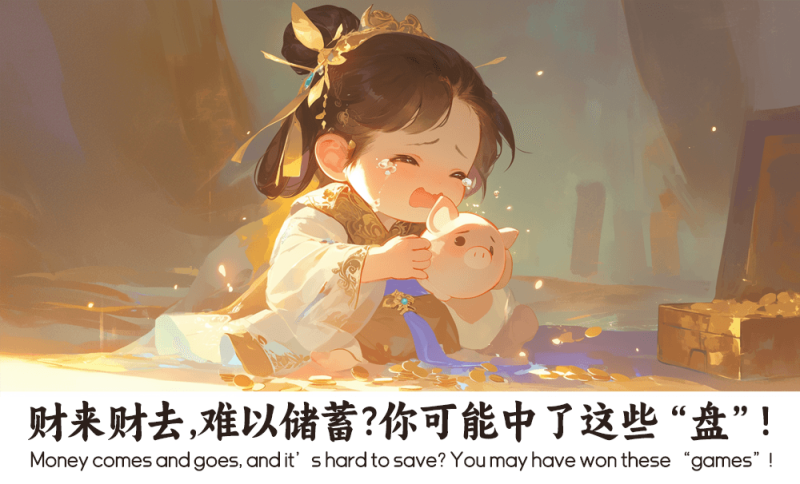 财来财去，难以储蓄
