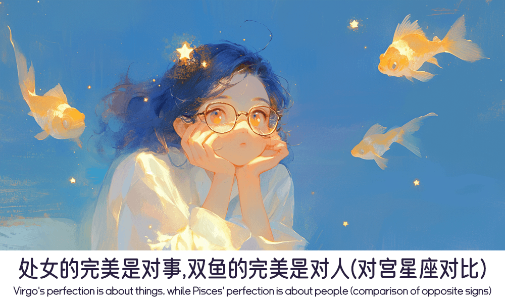 处女的完美是对事，双鱼的完美是对人（对宫星座对比）