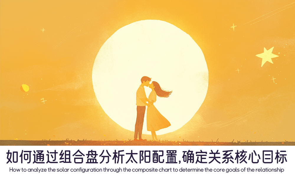 如何通过组合盘分析太阳配置，确定关系核心目标