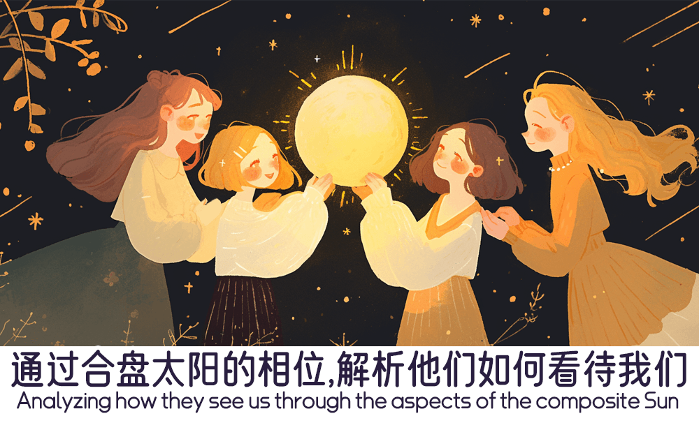 通过合盘太阳的相位，解析他们如何看待我们