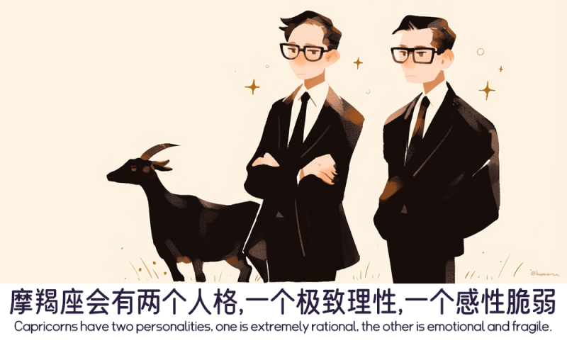 摩羯座的两个不同人格