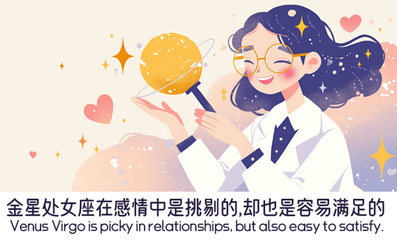 挑剔却又容易满足的金星处女座