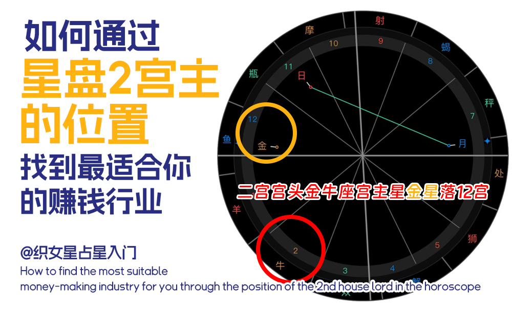 如何通过星盘2宫主的位置，找到最适合你的赚钱行业