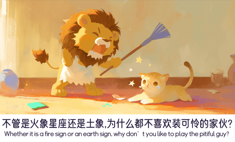 火象星座和土象星座为什么不喜欢装可怜