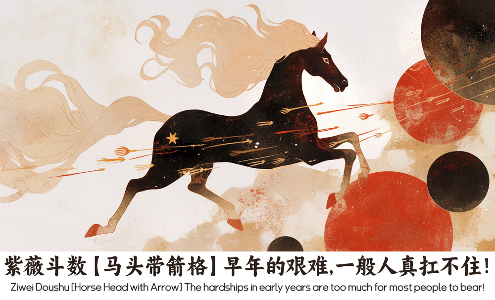 紫薇斗数【马头带箭格】早年的艰难，一般人真扛不住！